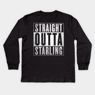 Straight Outta Starling Kids Long Sleeve T-Shirt